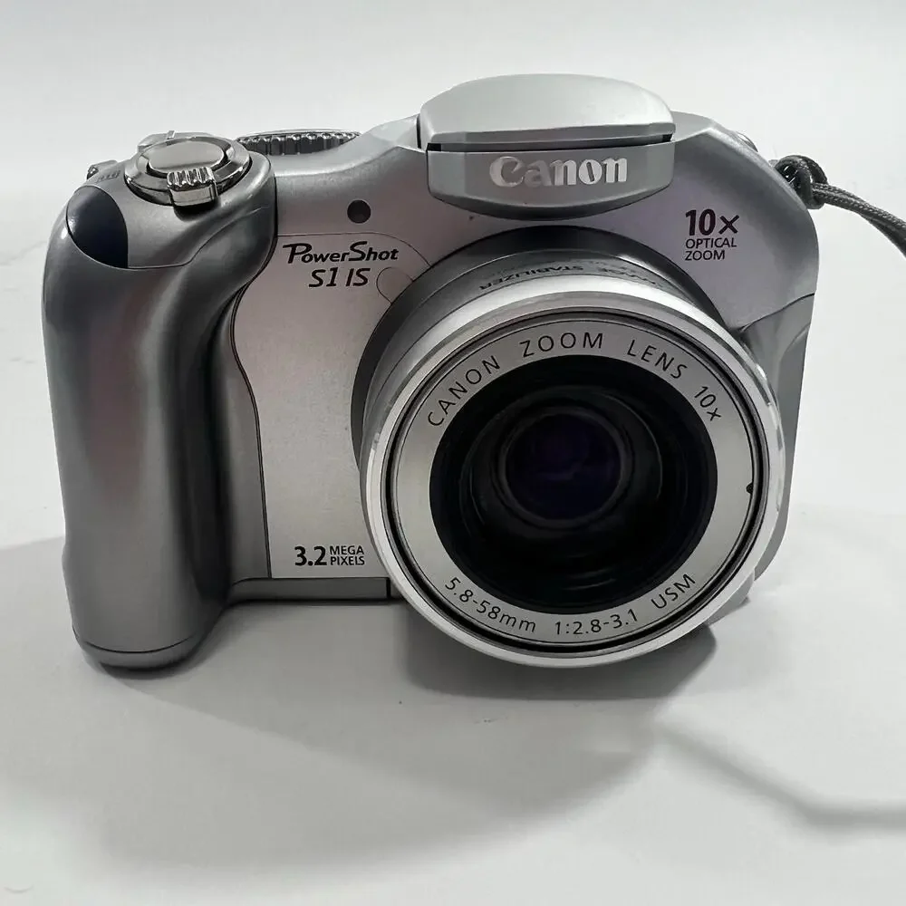 Canon PowerShot S1 IS 3.2MP Digital Camera 10x Optical Zoom PC1058 Kit Tested